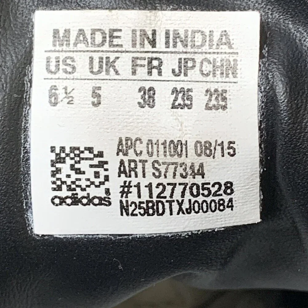 Adidas Stan Smith Womens Size 6.5 Original Black Reptile Snakeskin - Picture 9 of 10